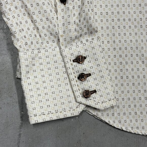 Corneliani Trend Dress Shirt Textured Box Weave Made in Italy 41 16 Large - Picture 4 of 11